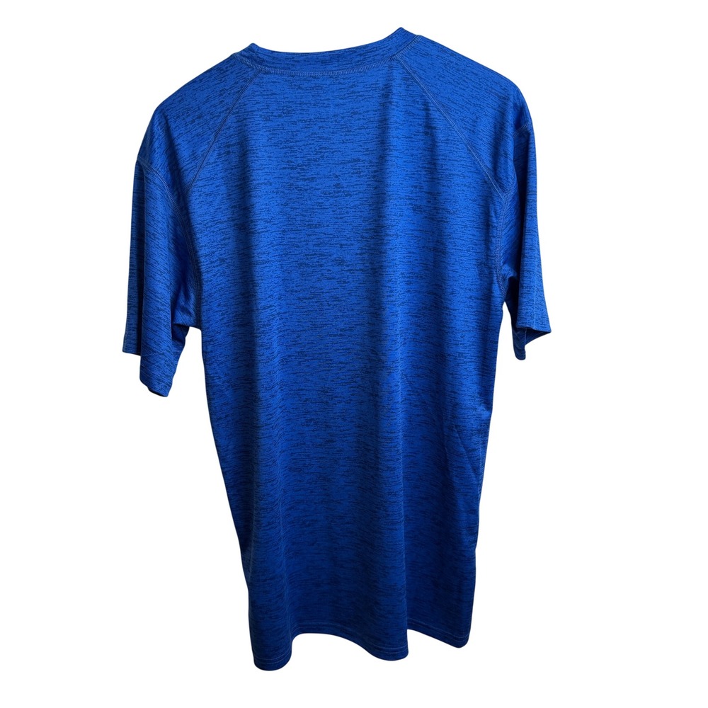 Badger Sport Mens Heathered Performance T-Shirt M Blue Activewear Sporty Runnng‎ - Picture 3 of 5
